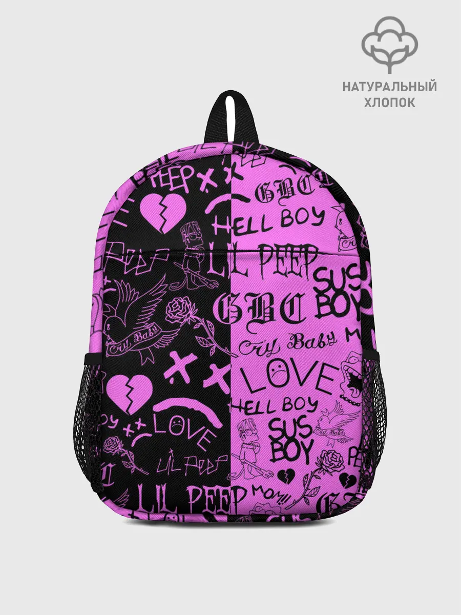 Рюкзак детский / LIL PEEP LOGOBOMBING BLACK PINK