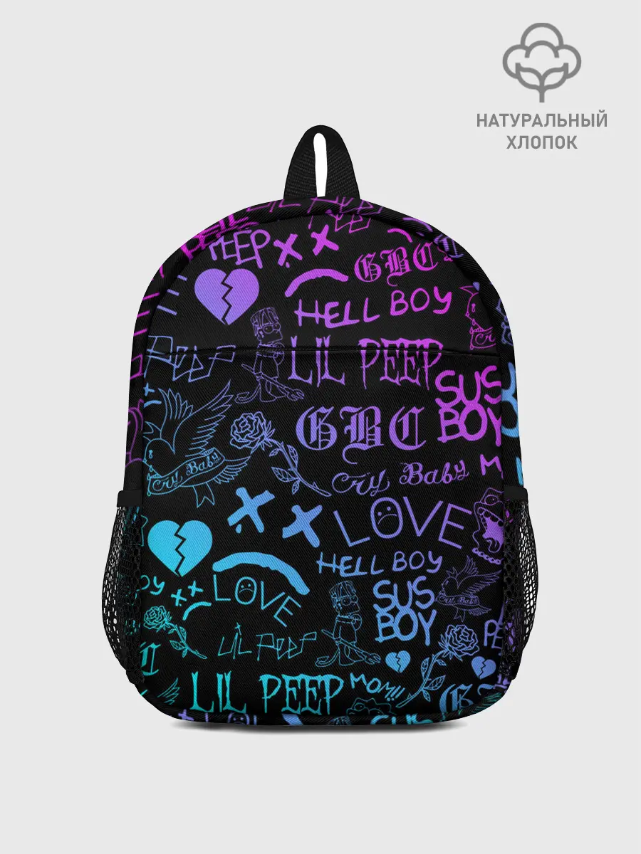 Рюкзак детский / LIL PEEP NEON | ЛИЛ ПИП НЕОН