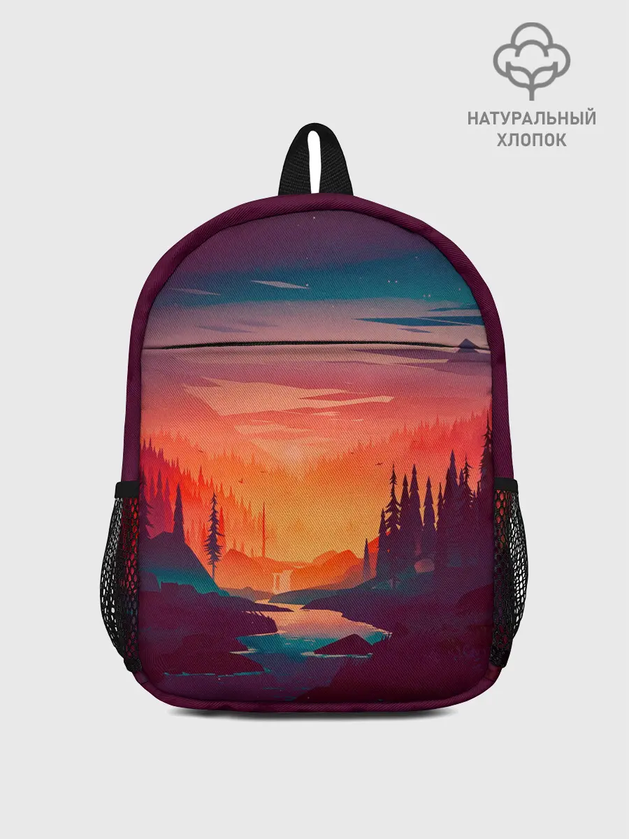 Рюкзак детский / Minimal forest sunset