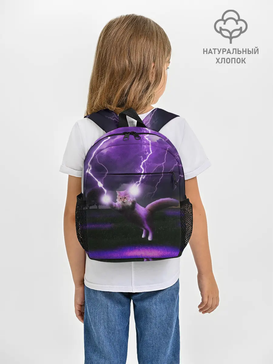 Рюкзак детский / Кот и Молнии