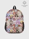 Рюкзак детский / MANY FACES OF ANIME GIRLS monochrome