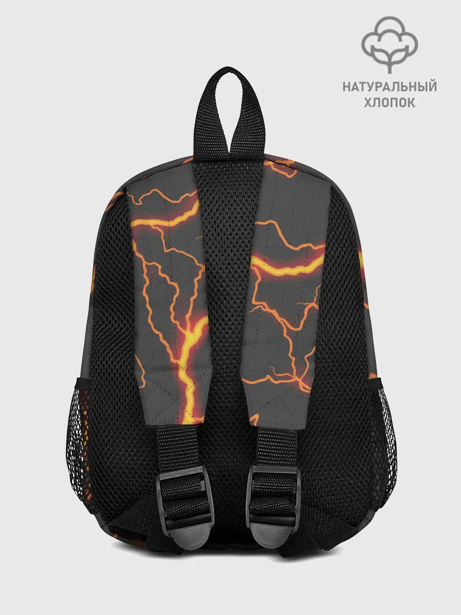 Рюкзак детский / KIMETSU NO YAIBA оранжевые молнии