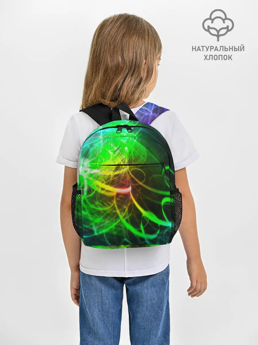 Рюкзак детский / ЗЕЛЕНЫЙ НЕОН