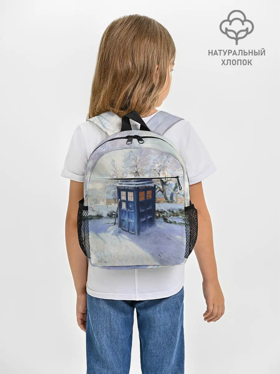 Рюкзак детский / ТАРДИС В СНЕГУ