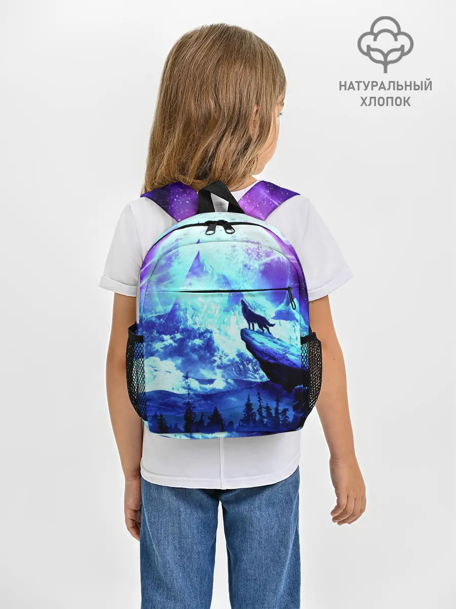 Рюкзак детский / Ночь Волк Луна