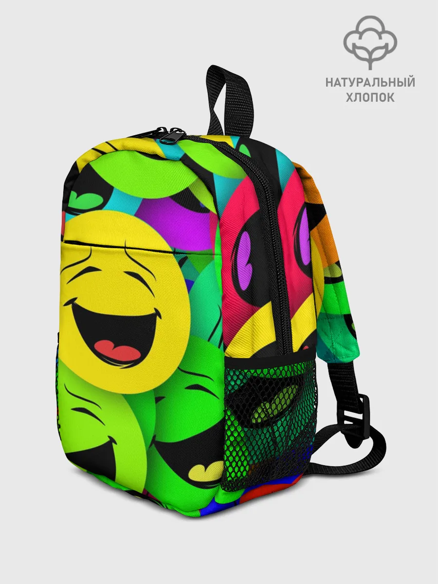 Рюкзак детский / ВЕСЁЛЫЕ СМАЙЛИКИ.
