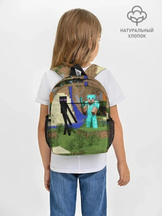 Рюкзак детский / Стив и эндермен.