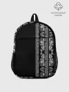 Рюкзак детский / Узор на чёрном