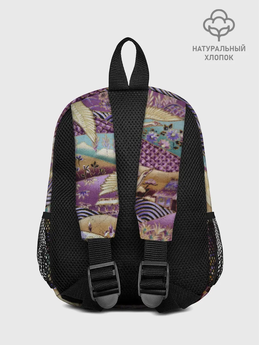 Рюкзак детский / Японская вышивка с журавлями