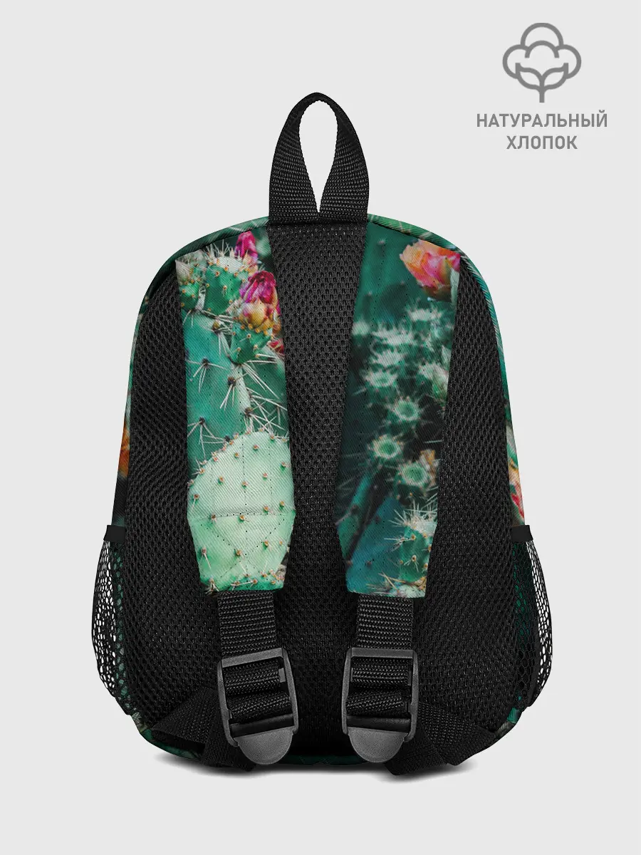 Рюкзак детский / кактусы с цветами реализм