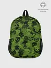 Рюкзак детский / Камуфляж Черепа | Текстура