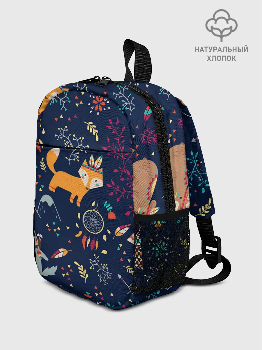 Рюкзак детский / Звери природа индейцы этно
