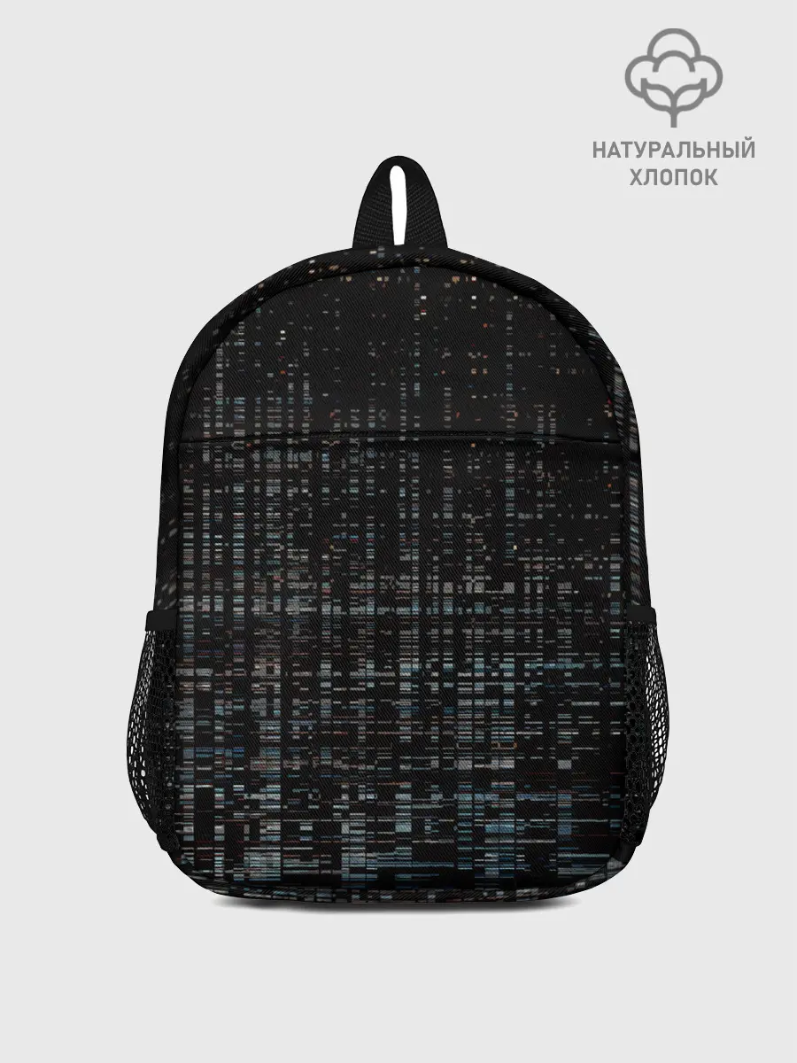 Рюкзак детский / Глитч помехи ошибка текстура