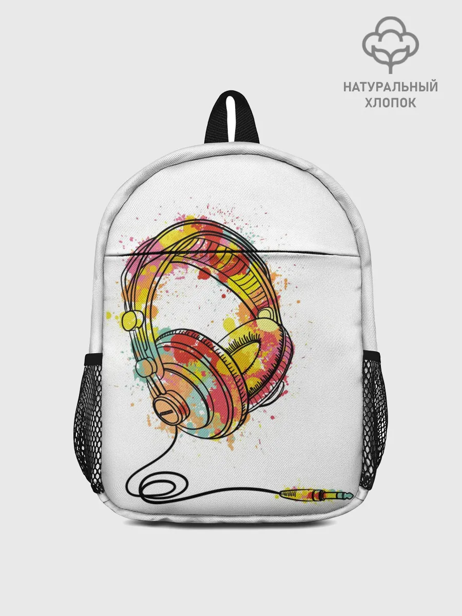 Рюкзак детский / Красочные наушники