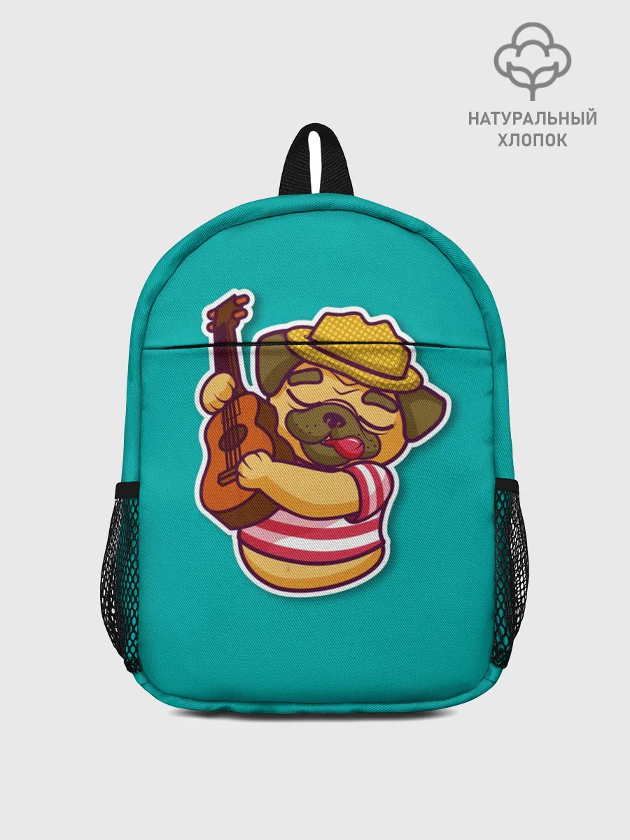 Рюкзак детский / Мопс музыкант