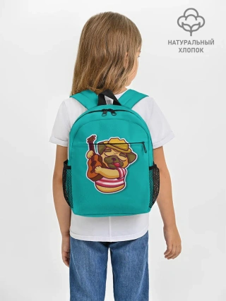 Рюкзак детский / Мопс музыкант