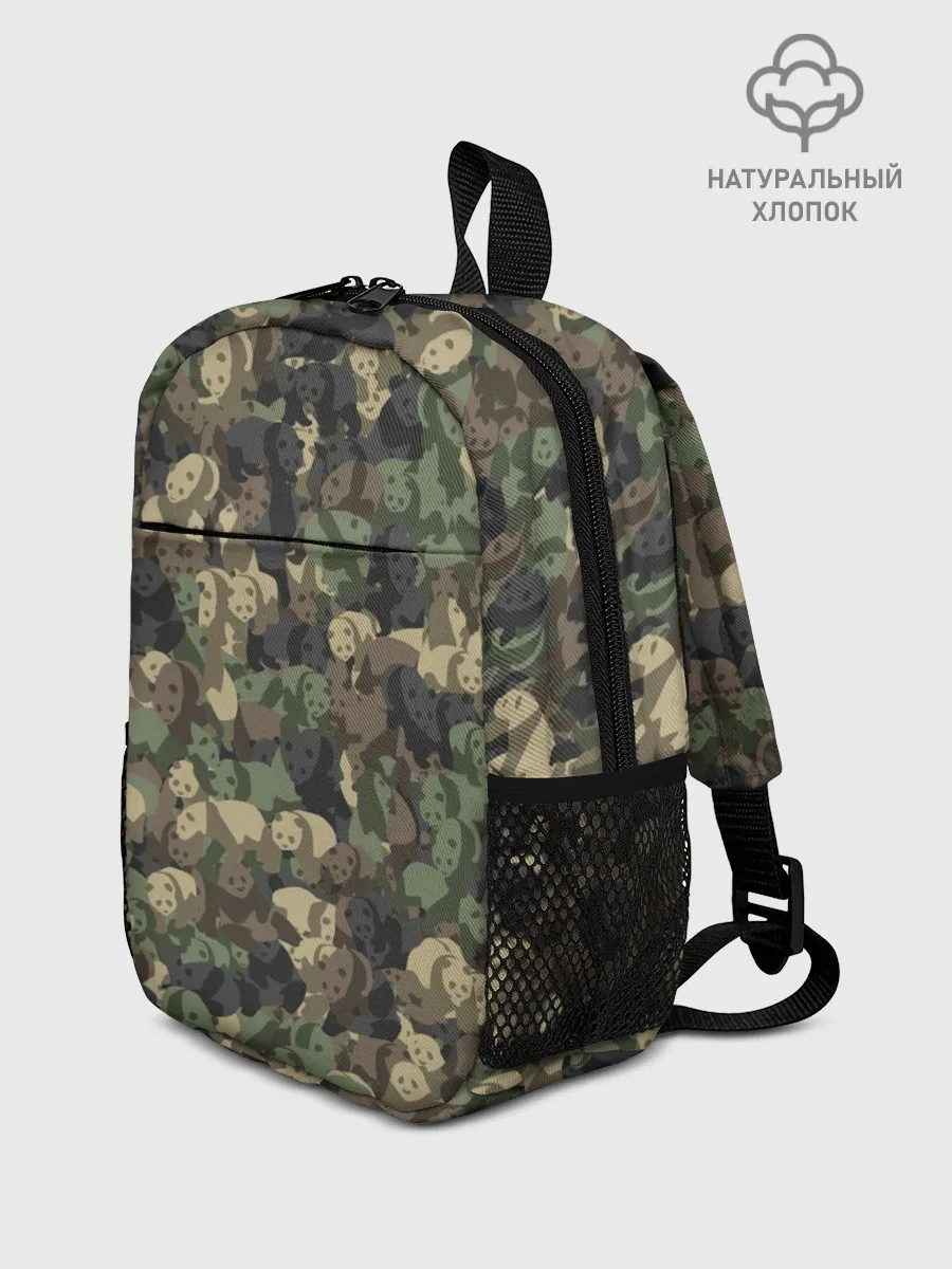 Рюкзак детский / Камуфляж с пандами