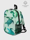Рюкзак детский / Абстракция Черепахи Полигон