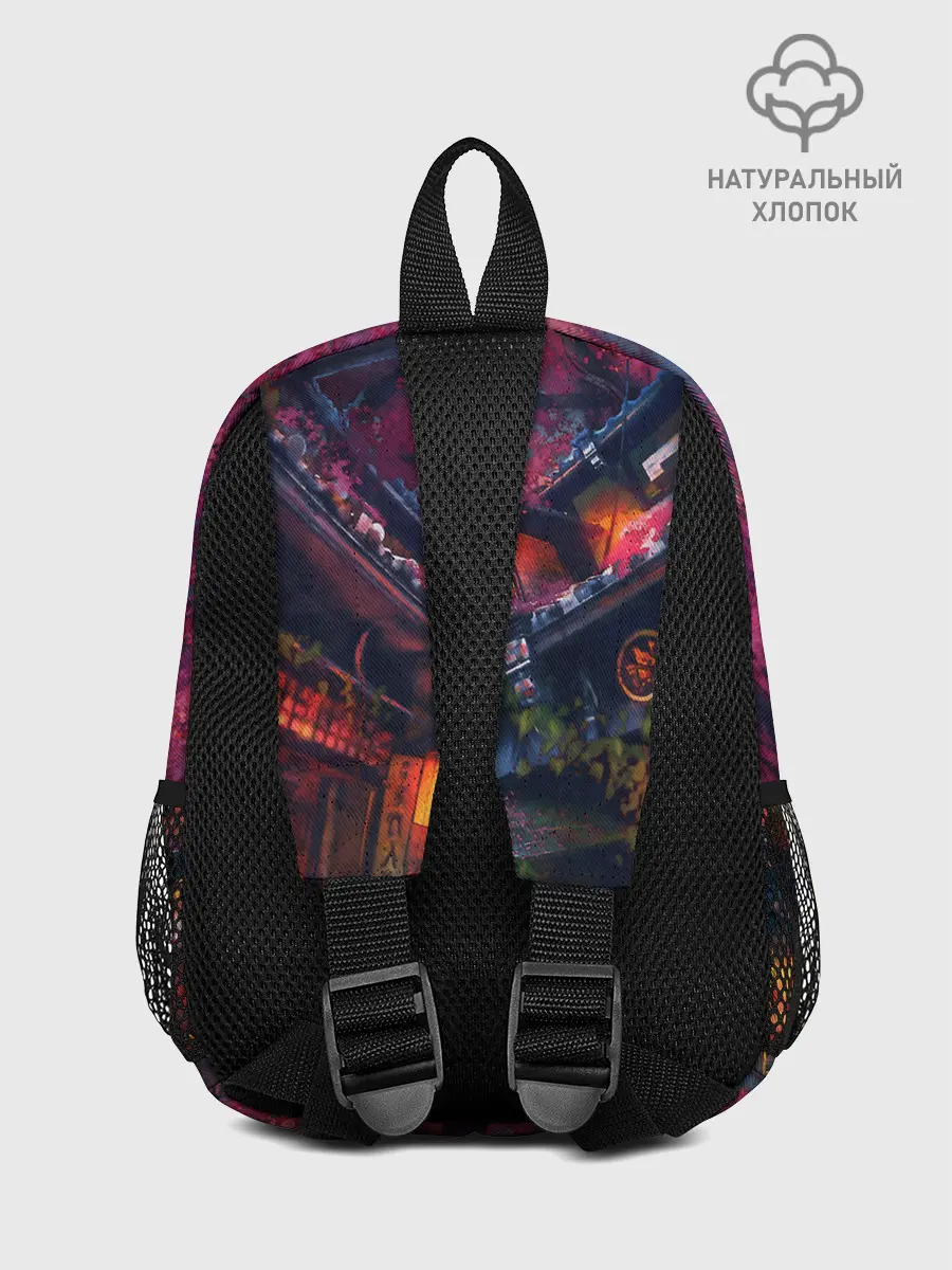 Рюкзак детский / Фестиваль сакуры кот и гейша