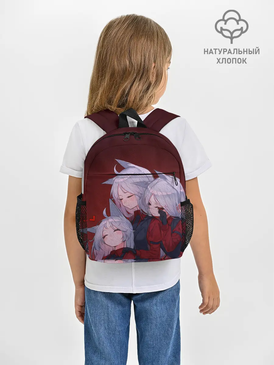 Рюкзак детский / Cerberus обнимаются втроем Helltaker