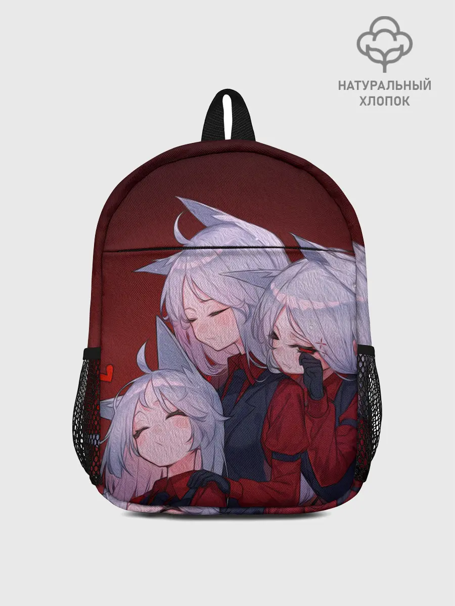 Рюкзак детский / Cerberus обнимаются втроем Helltaker