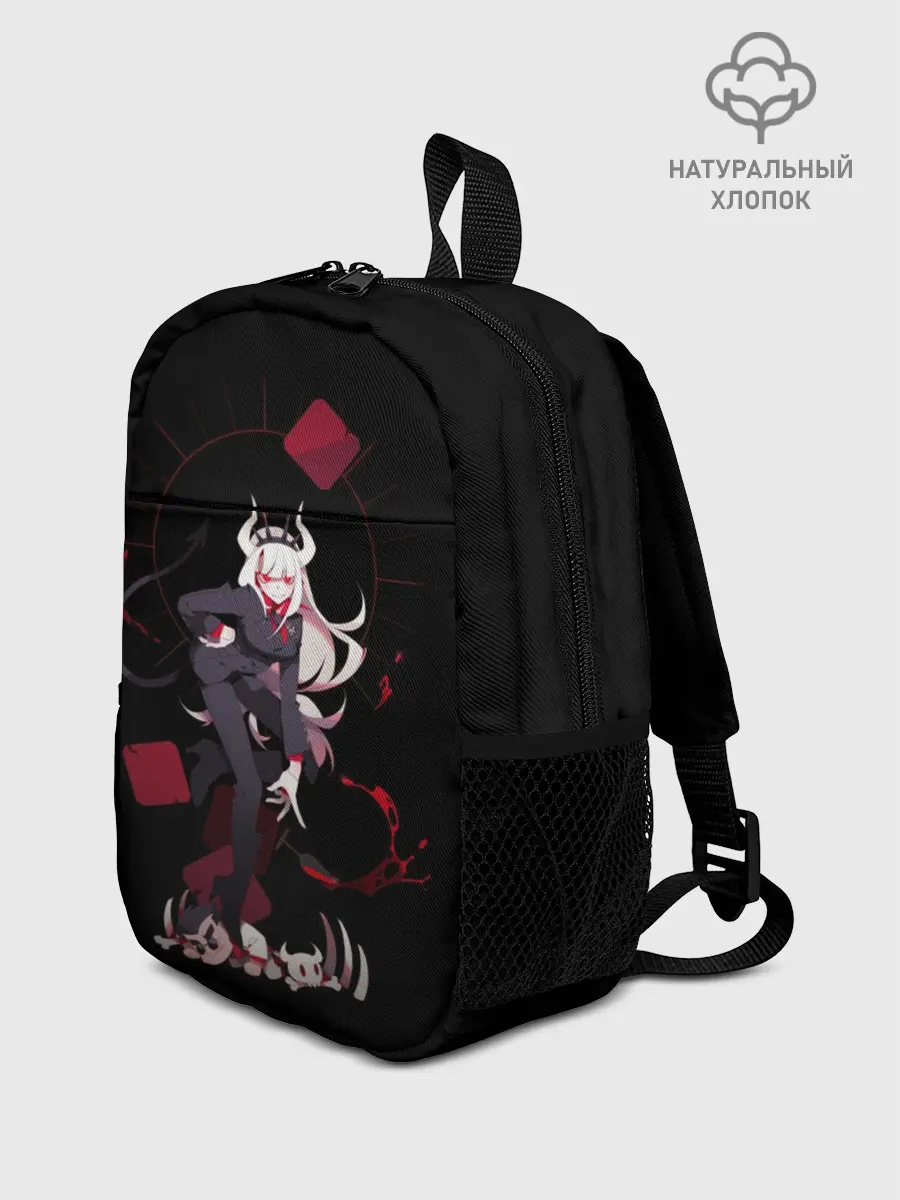 Рюкзак детский / Lucifer стоит злодейка Helltaker