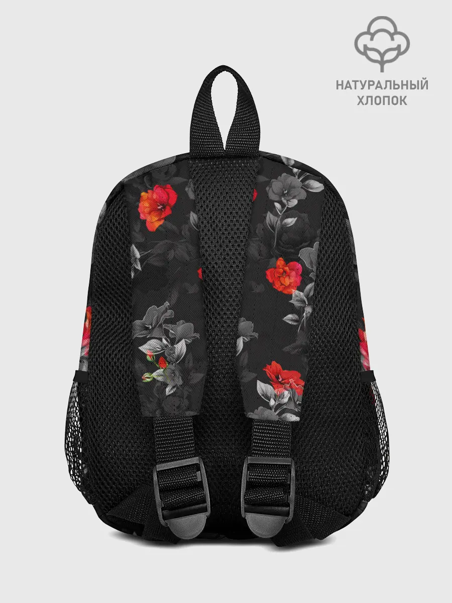 Рюкзак детский / Красные цветы