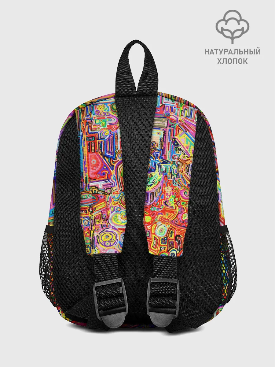 Рюкзак детский / НЕОНОВЫЕ ЛИНИИ / АБСТРАКЦИЯ