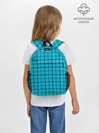 Рюкзак детский / Голубая клеточка
