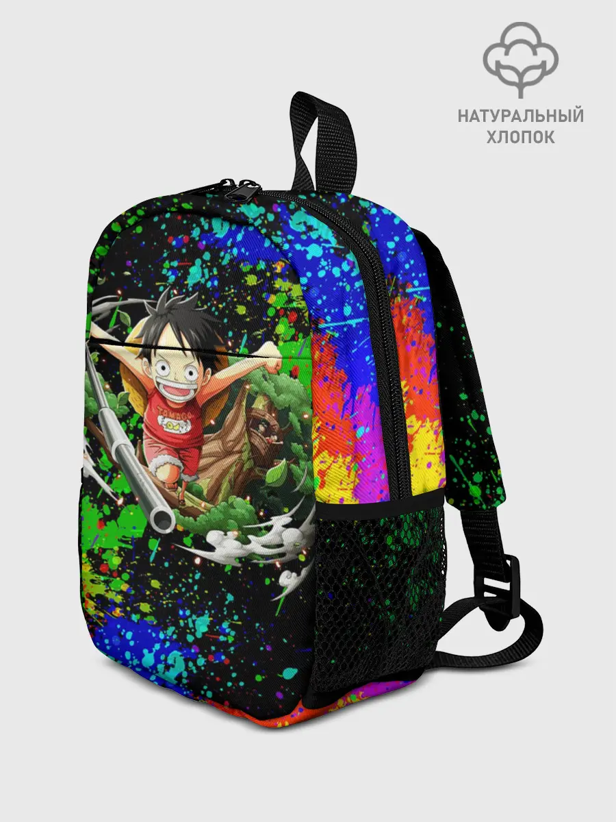 Рюкзак детский / Врывающийся Монки. Радужный фон