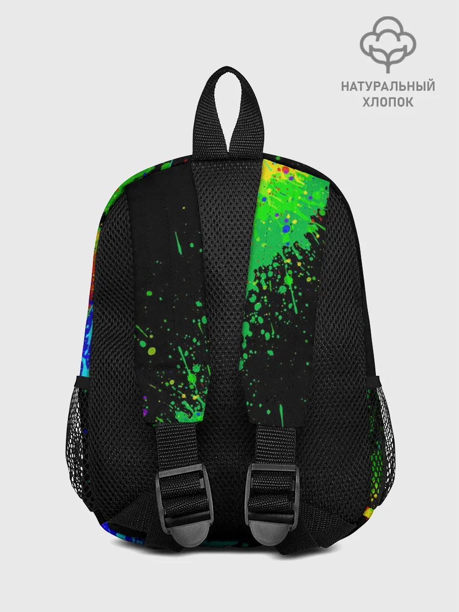 Рюкзак детский / Врывающийся Монки. Радужный фон