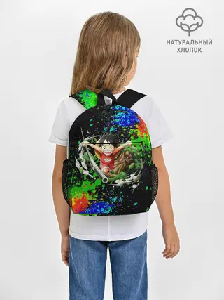Рюкзак детский / Врывающийся Монки. Радужный фон