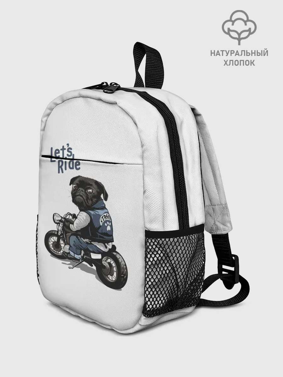 Рюкзак детский / Pug Rider | Байкер Мопс