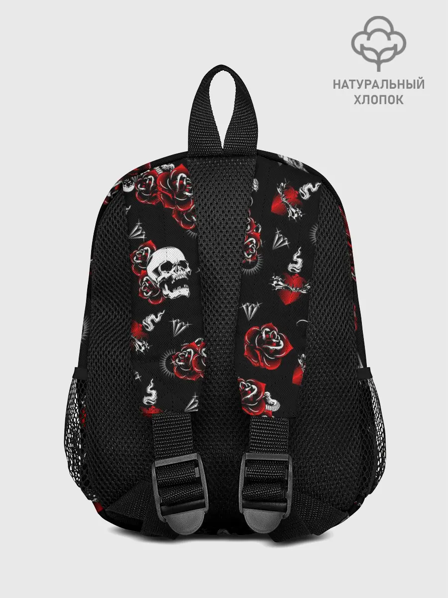 Рюкзак детский / Черепа и розы
