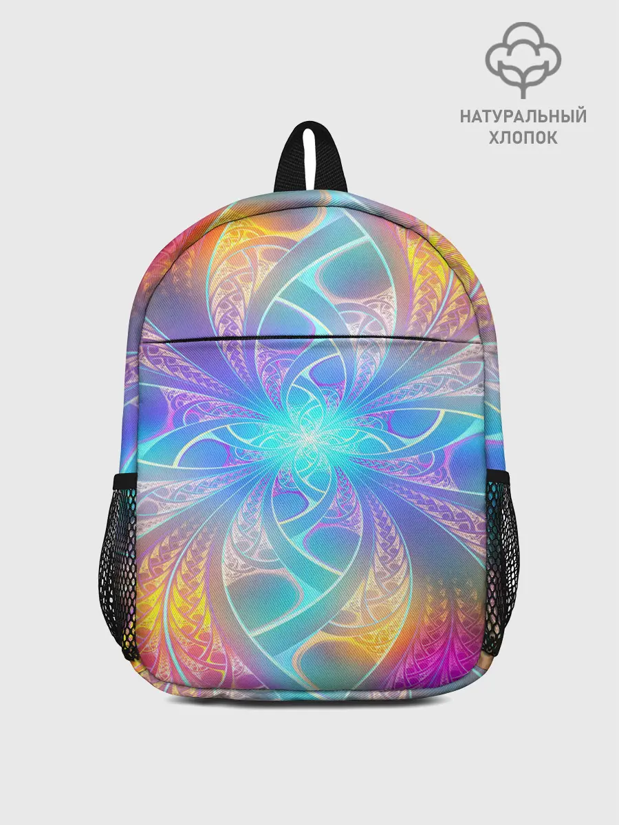 Рюкзак детский / Узоры / Абстракция /Неон