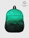 Рюкзак детский / Зеленые капли клетки