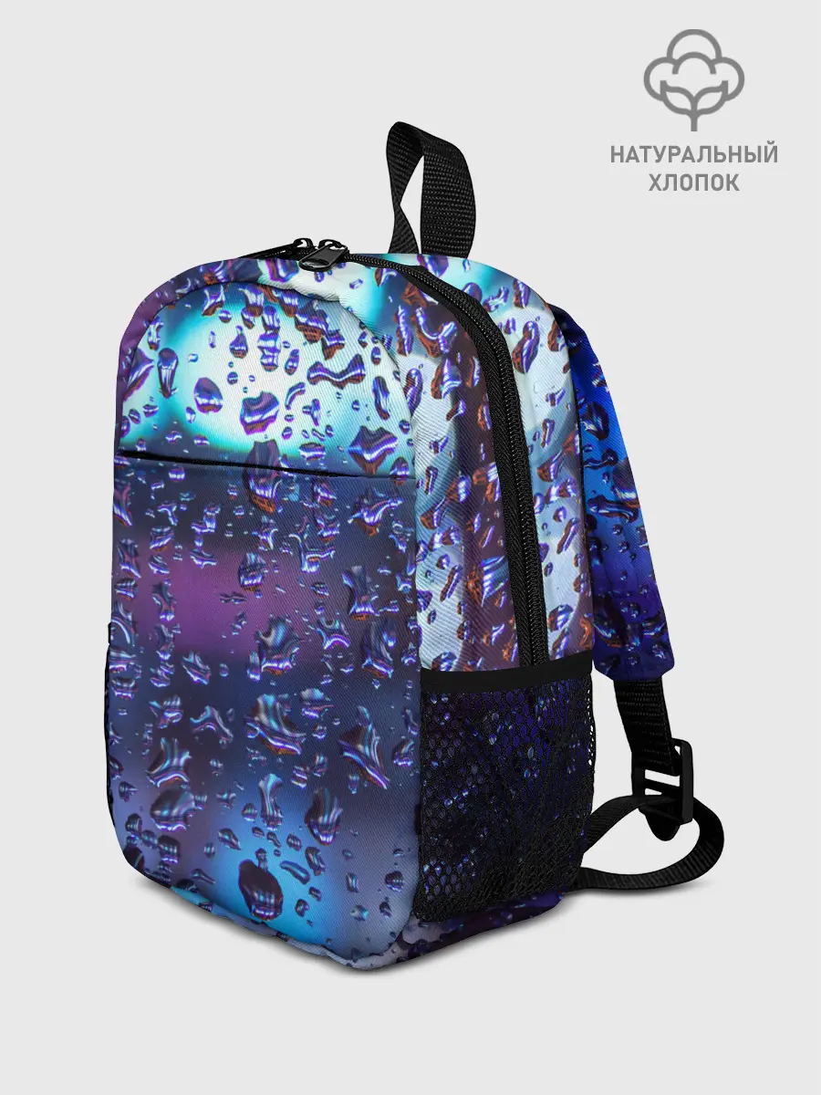 Рюкзак детский / Капли на стекле макро