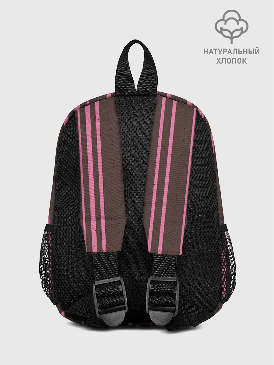 Рюкзак детский / Чёрно-розовые линии