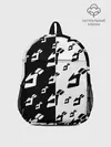 Рюкзак детский / Паттерн ДжоДжо черно-белый