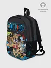 Рюкзак детский / One Piece синий всплеск