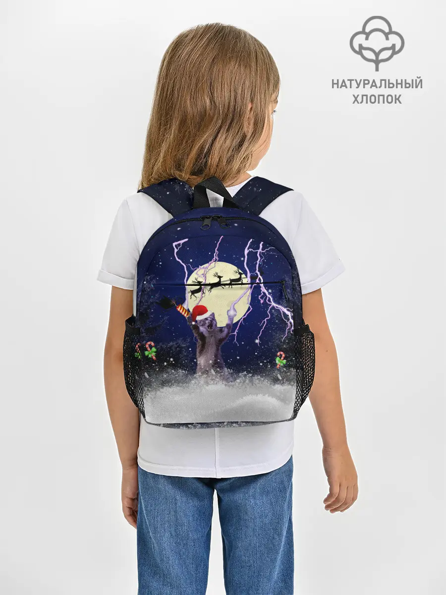 Рюкзак детский / Новогодний Кот