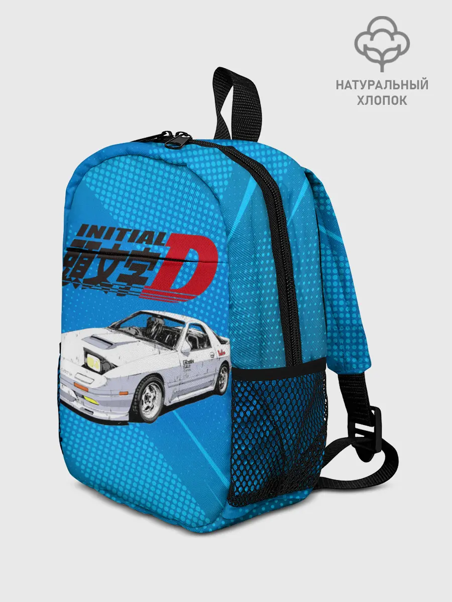 Рюкзак детский / Initial D машина на голубом фоне