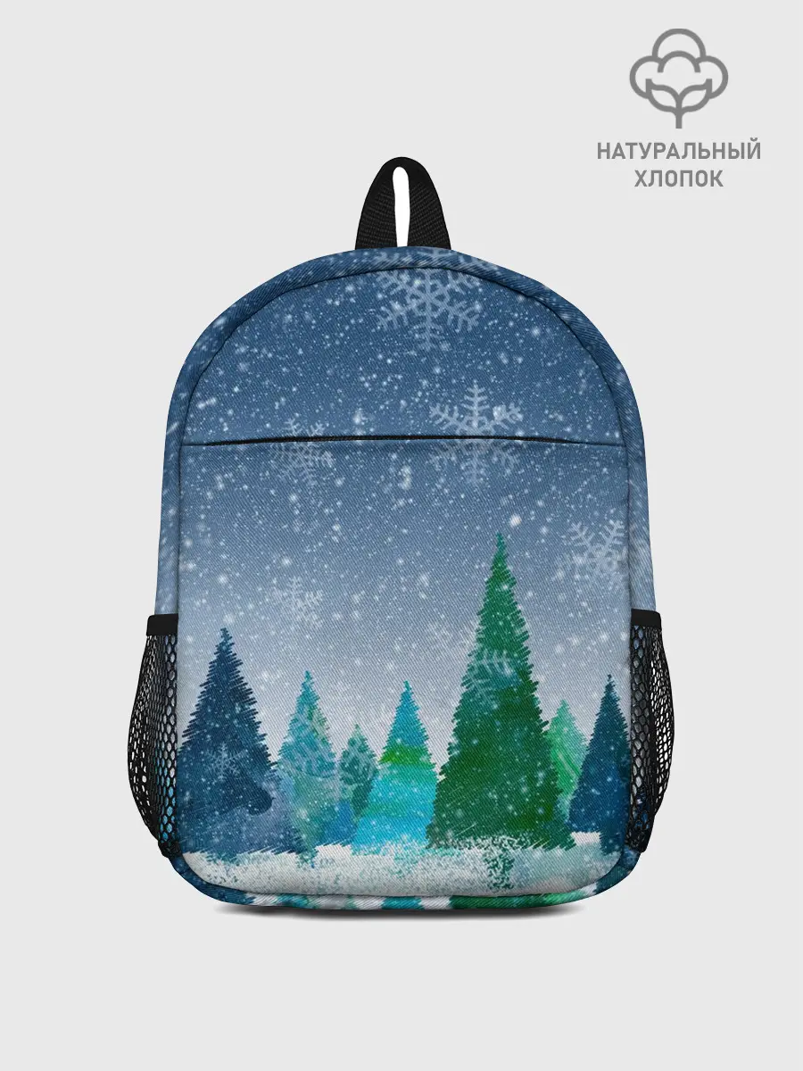 Рюкзак детский / Снежинки в лесу