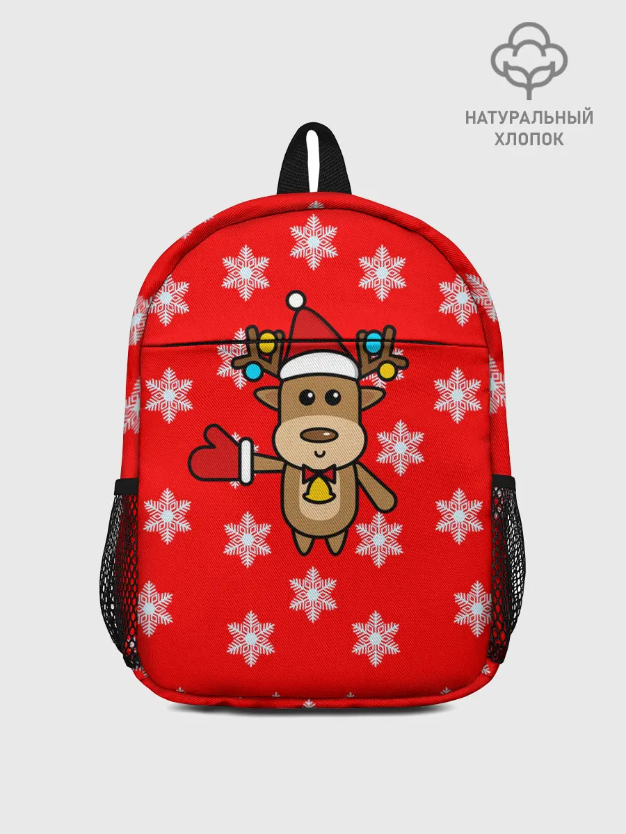 Рюкзак детский / Оленёнок в снежинках