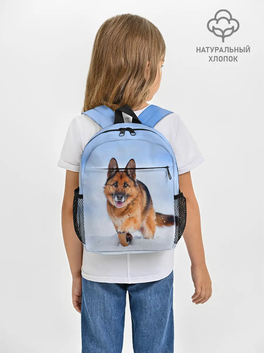 Рюкзак детский / Овчарка и снег