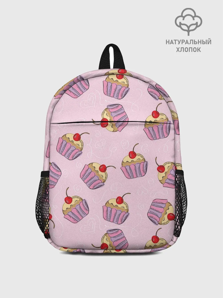 Рюкзак детский / Капкейки на розовом