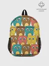 Рюкзак детский / Разноцветные совы