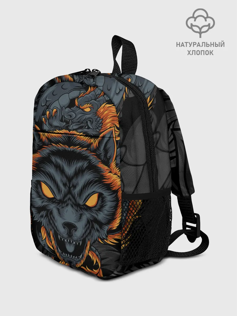 Рюкзак детский / Волк и дракон