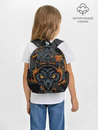 Рюкзак детский / Волк и дракон