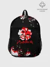 Рюкзак детский / Черный Клевер с ярким красным куском